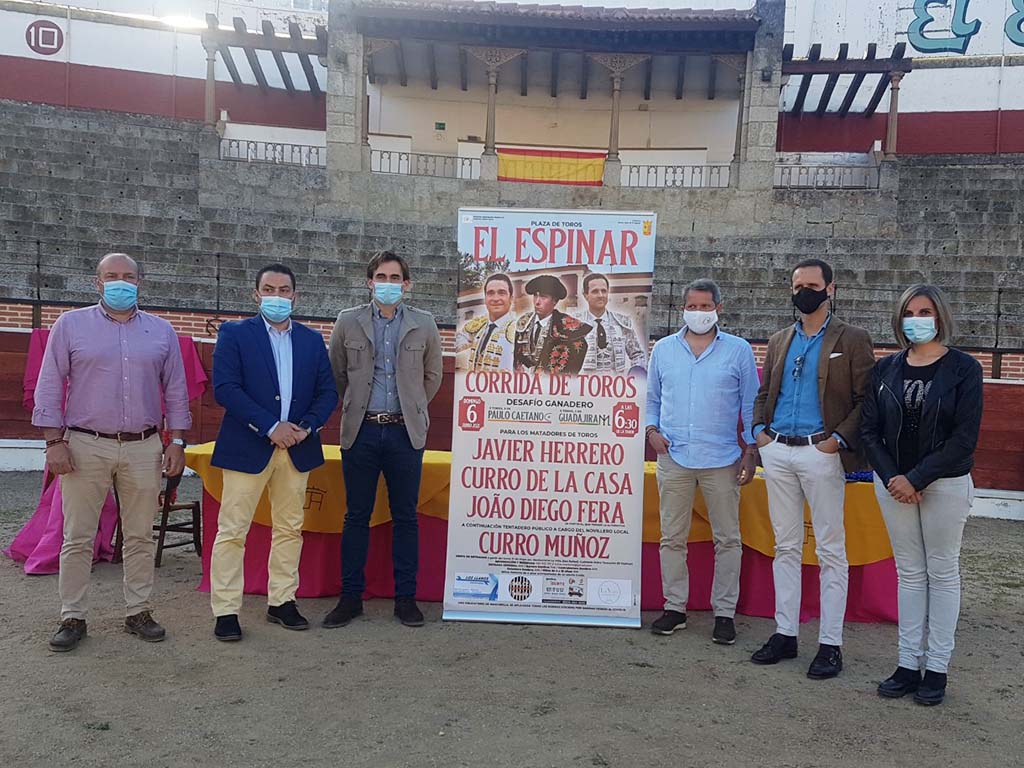 presentacion cartel toros el espinar curro de la casa joao diego fera