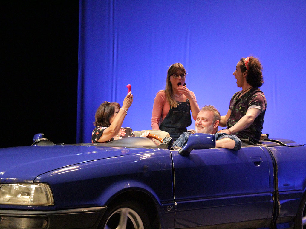 teatro bla bla coche