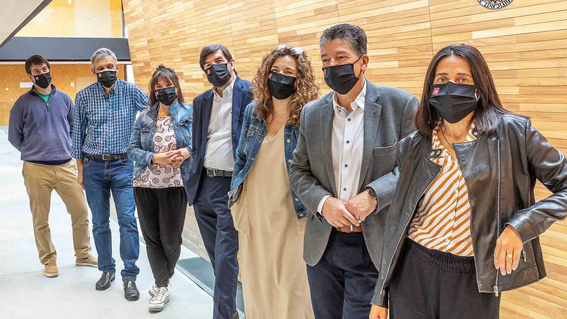 Miembros del comité del I+D+i, pertenecientes a las áreas de comunicación y Educación del Campus de Segovia. / Miguel Ángel Gil