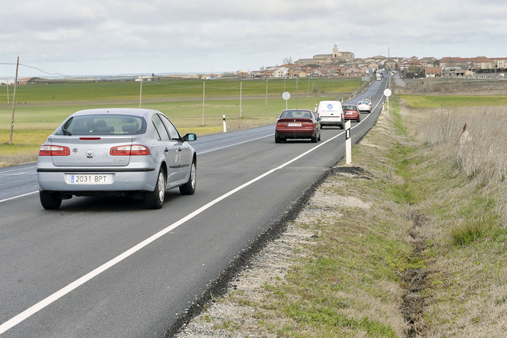 El accidente se produjo en el punto kilométrico 26 de la CL-605 (Segovia-Arévalo). / KAMARERO