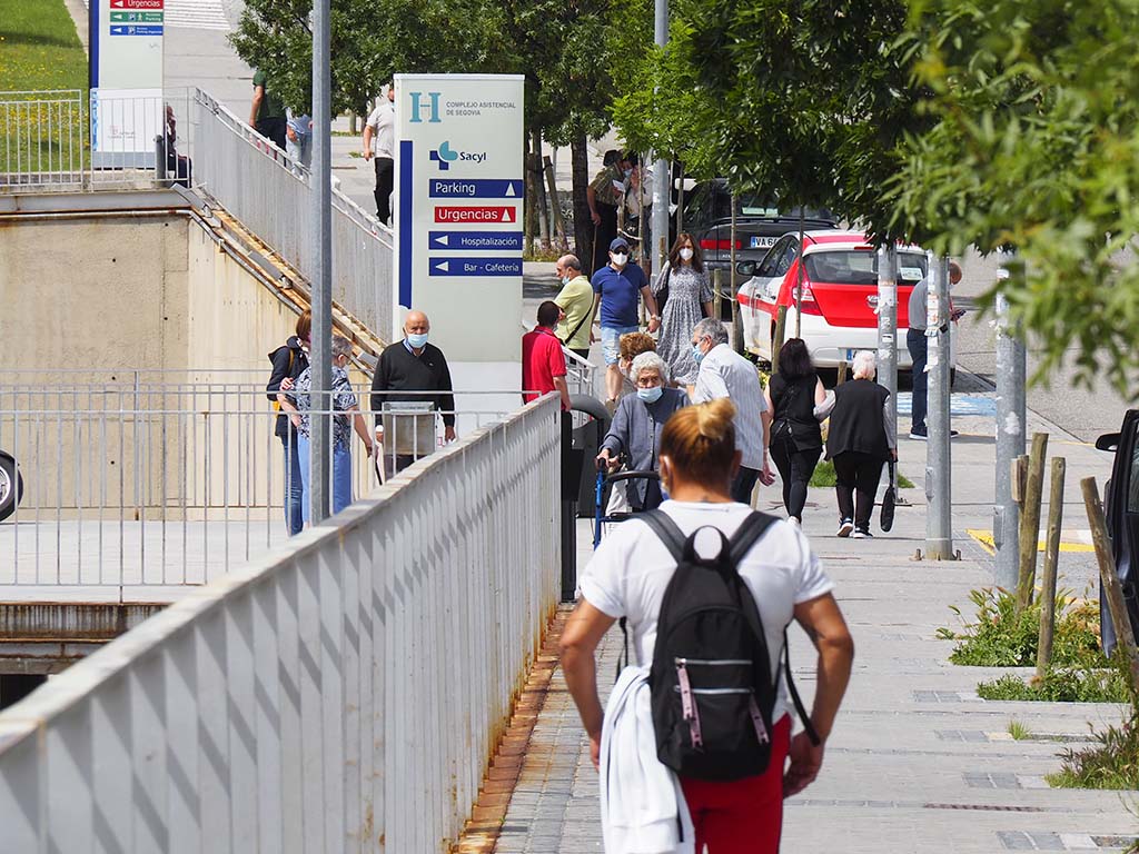 Hospital General Gente Mascarilla Coronavirus