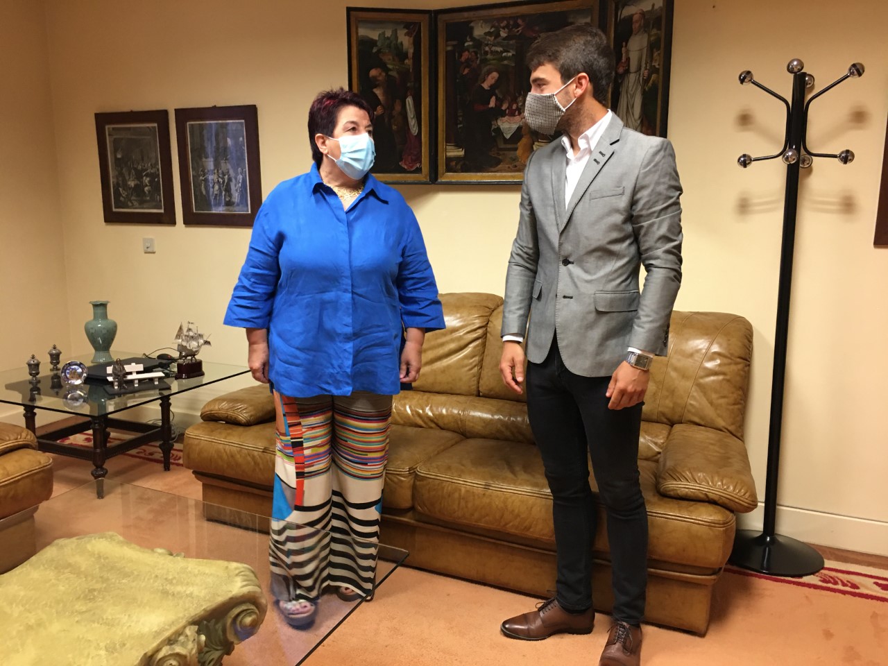 Pablo Atienza Recepcion Alcaldesa de Segovia Clara Luquero