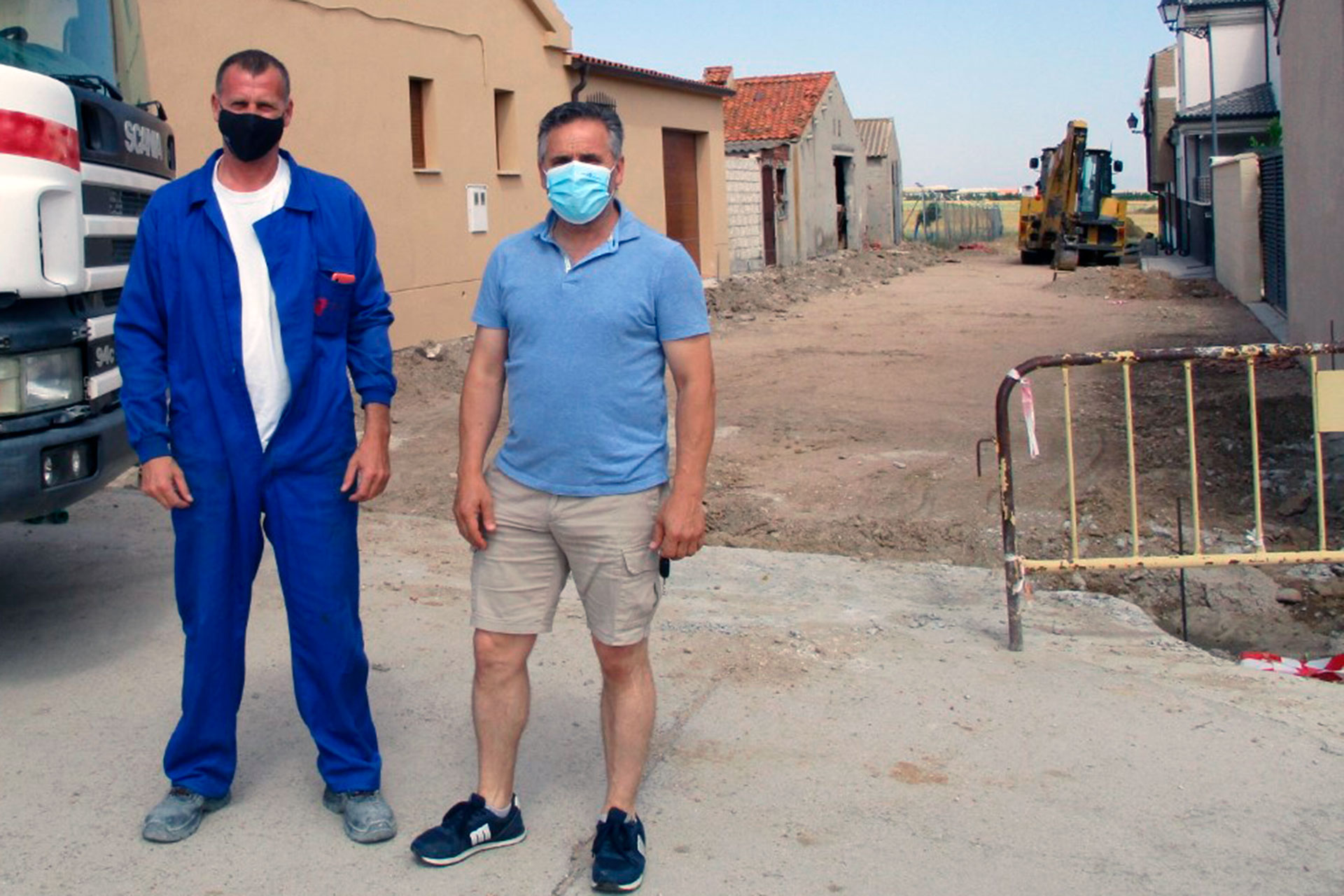 cantimpalos calle greco pavimentacion visita alcalde