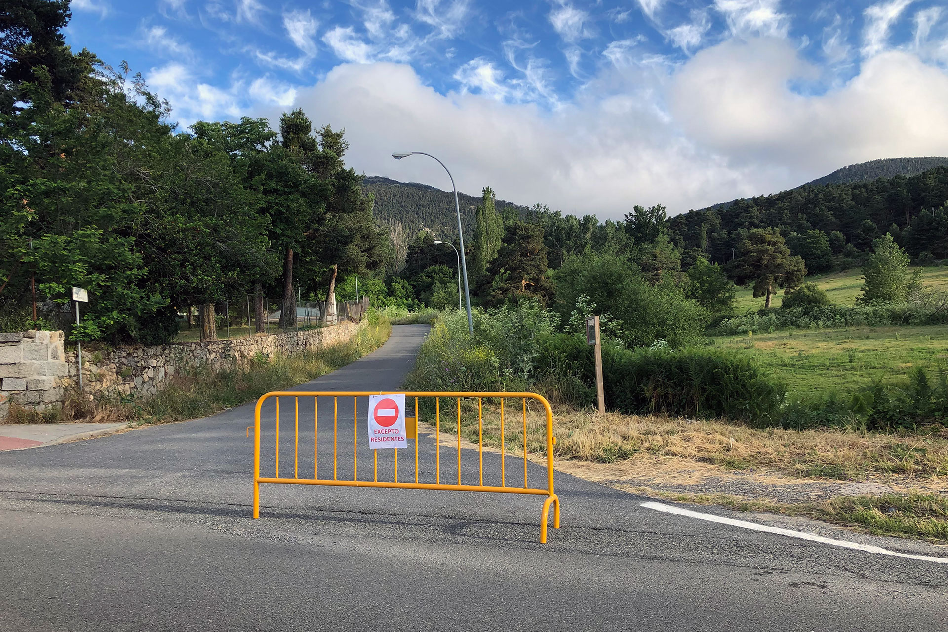 el espinar san rafael corte calle san rafael