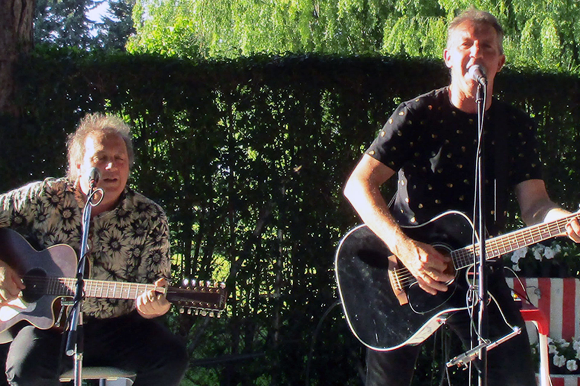 el posta durante la actuacion