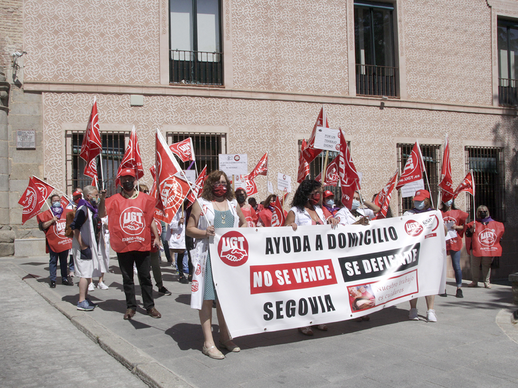 protesta ayuda domicilio