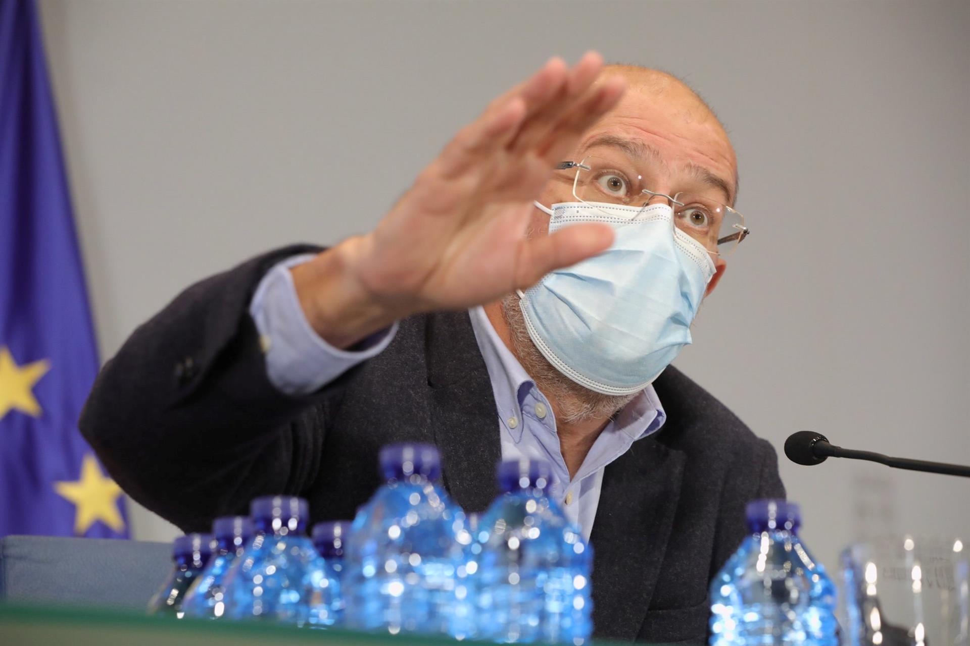 Francisco Igea, comparece en una rueda de prensa. EFE/R. GARCÍA