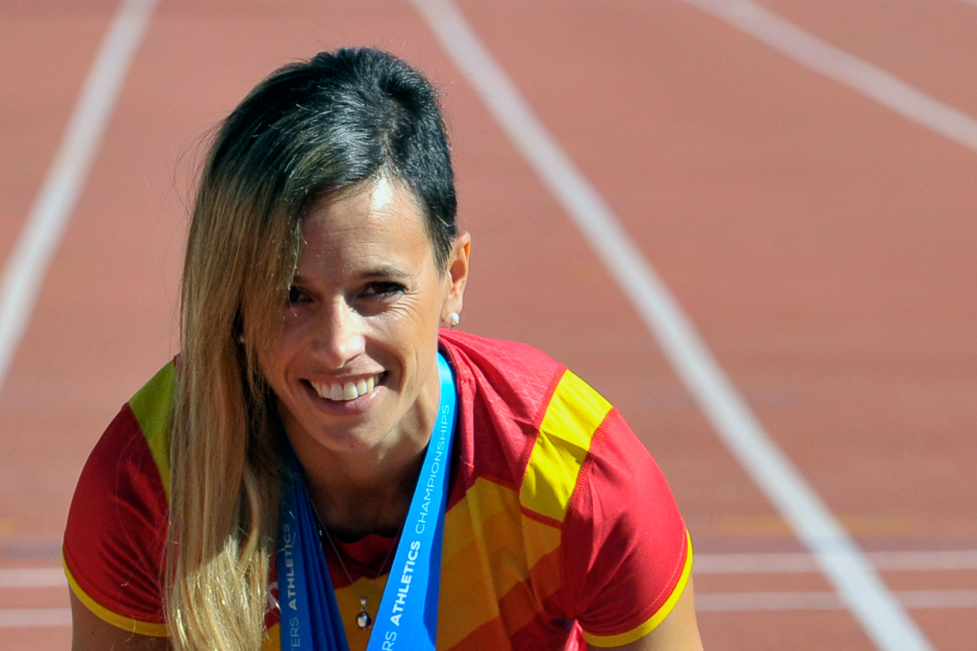 El objetivo de Carolina García para la próxima temporada es clasificarse de nuevo a un Campeonato de España absoluto de atletismo. / KAMARERO
