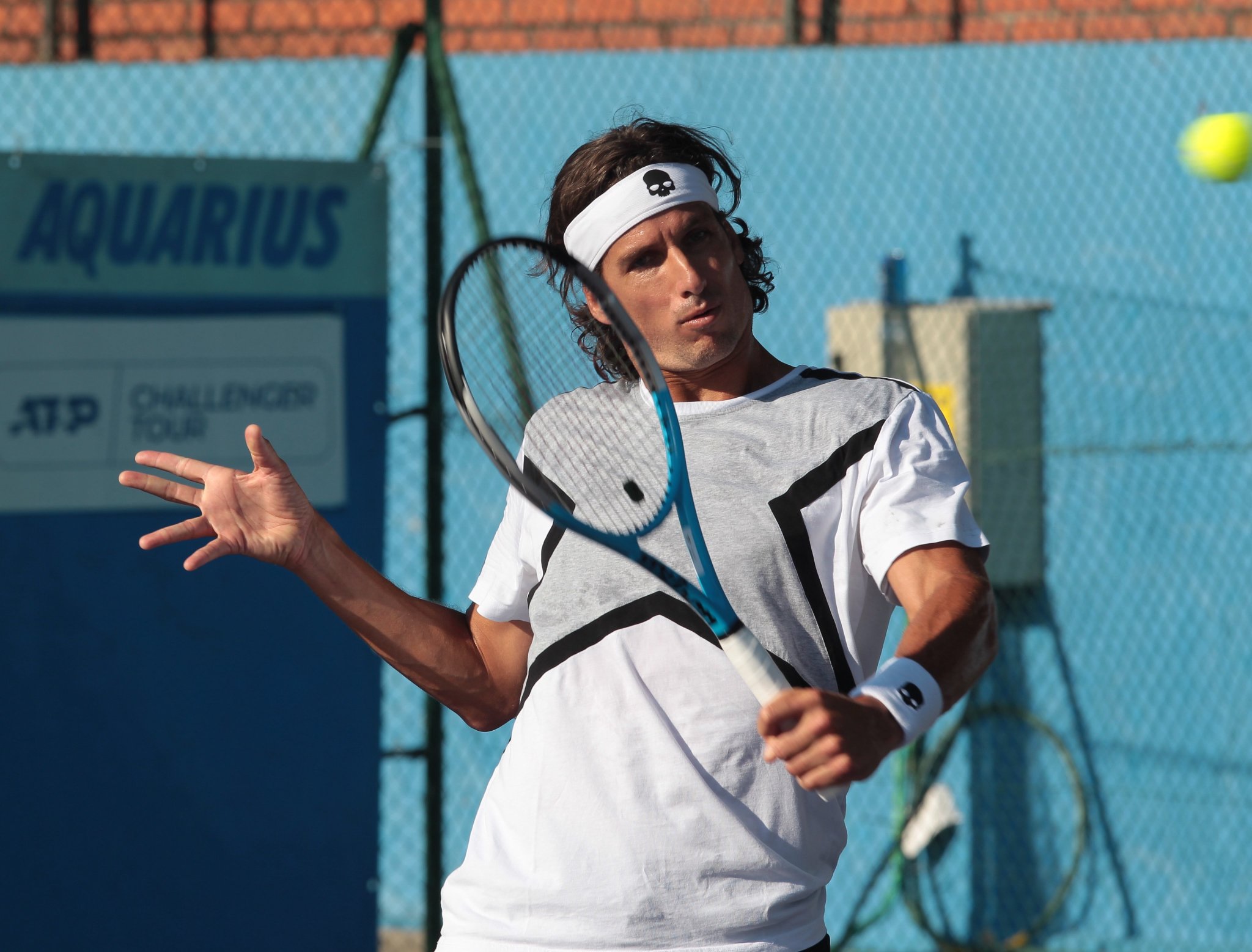 Feliciano López, en el Open de El Espinar. / OPEN DE EL ESPINAR