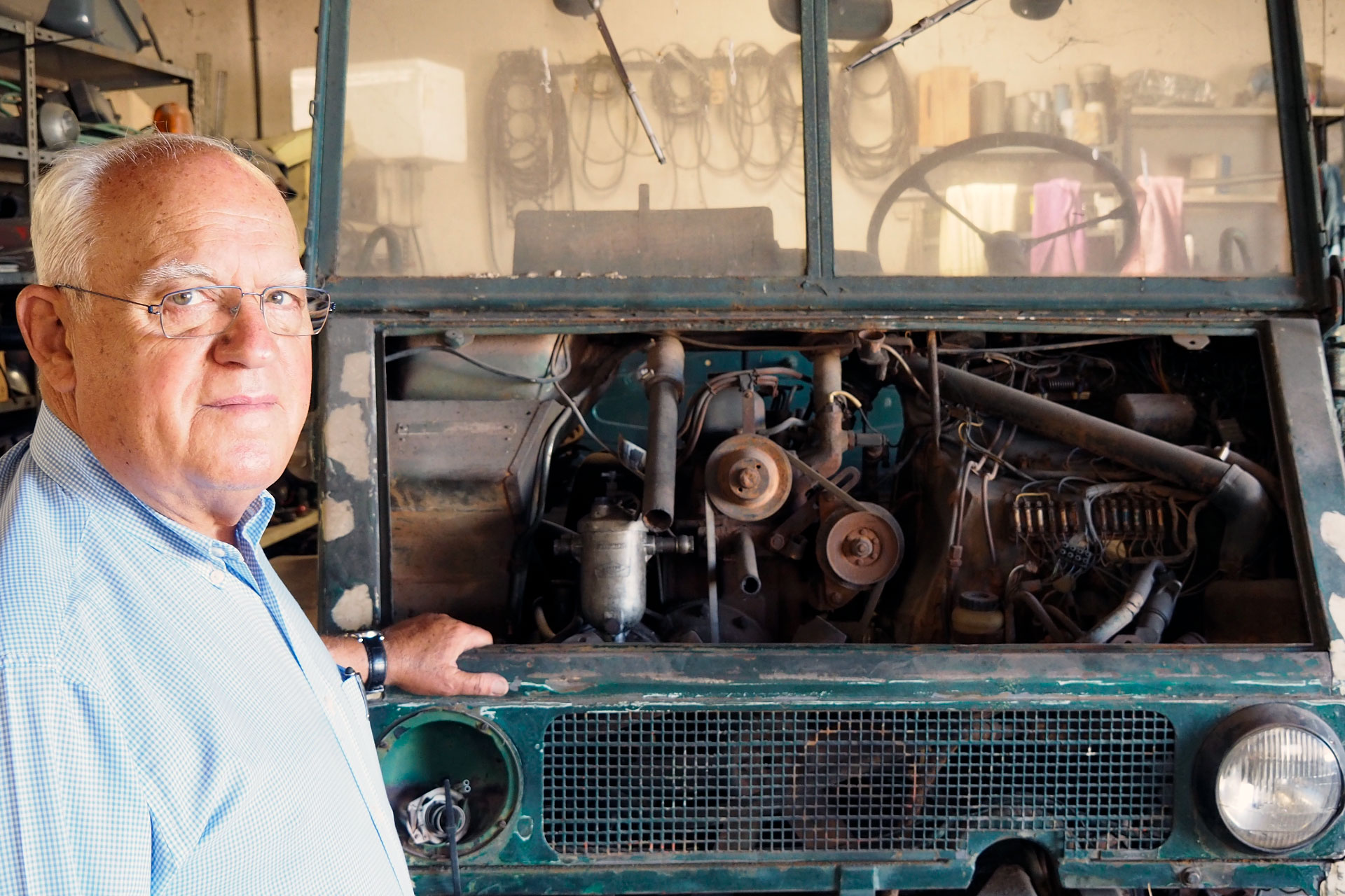 José Luis Horcajo fue uno de los fundadores de la Asociación Española de Amigos de la Maquinaria Agrícola. / KAMARERO