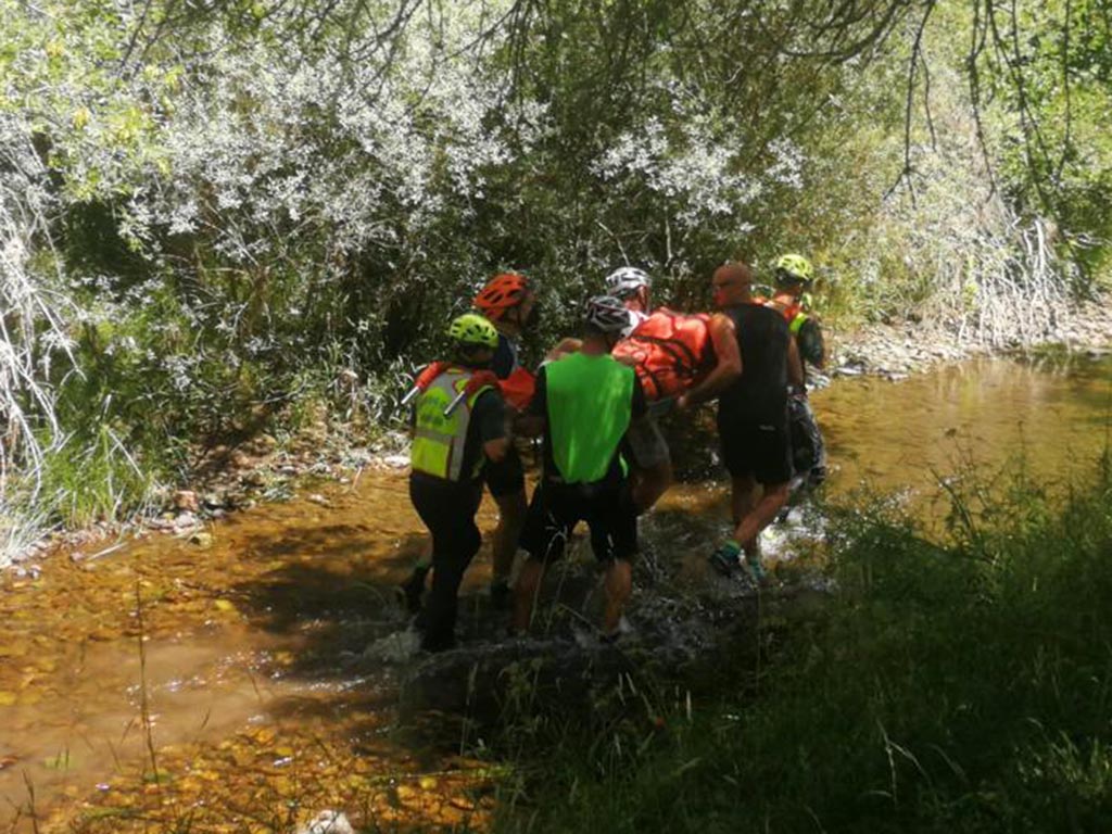 ereim traslado herido sucesos pajares de pedraza
