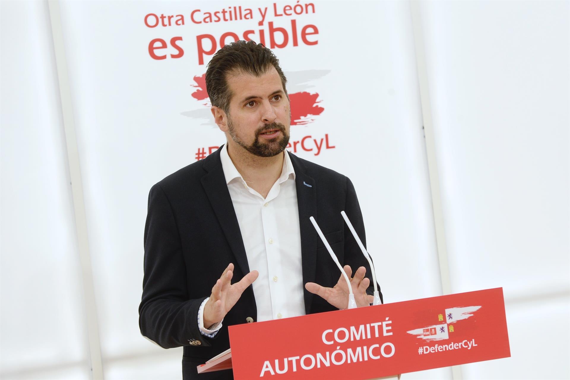 El secretario general del PSOE en Castilla y León, Luis Tudanca. EFE/Nacho Gallego