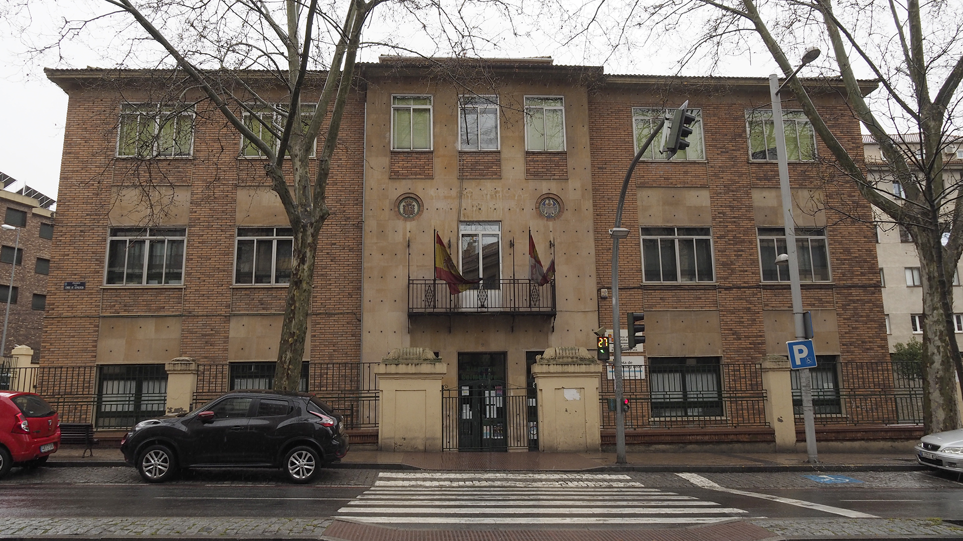 El CEIP Diego de Colmenares, de la capital segoviana. / NEREA LLORENTE