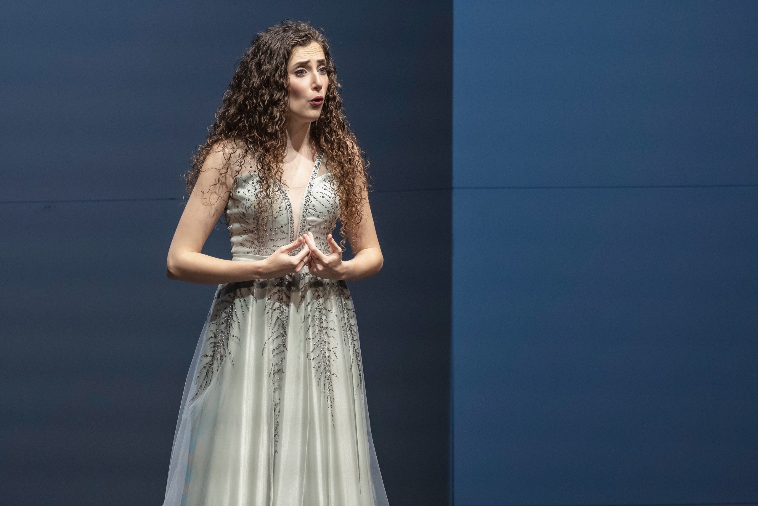 Aida Gimeno García, soprano lírico que participará en Operalia, durante una de sus actuaciones./ E.A.