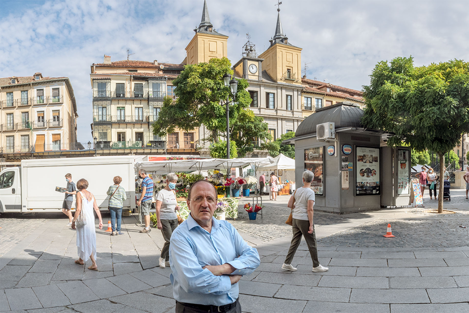 Paco del Caño forma parte del que es el motor de la ciudad desde 1982, aunque no se considera una pieza clave de la casa consistorial. / KAMARERO