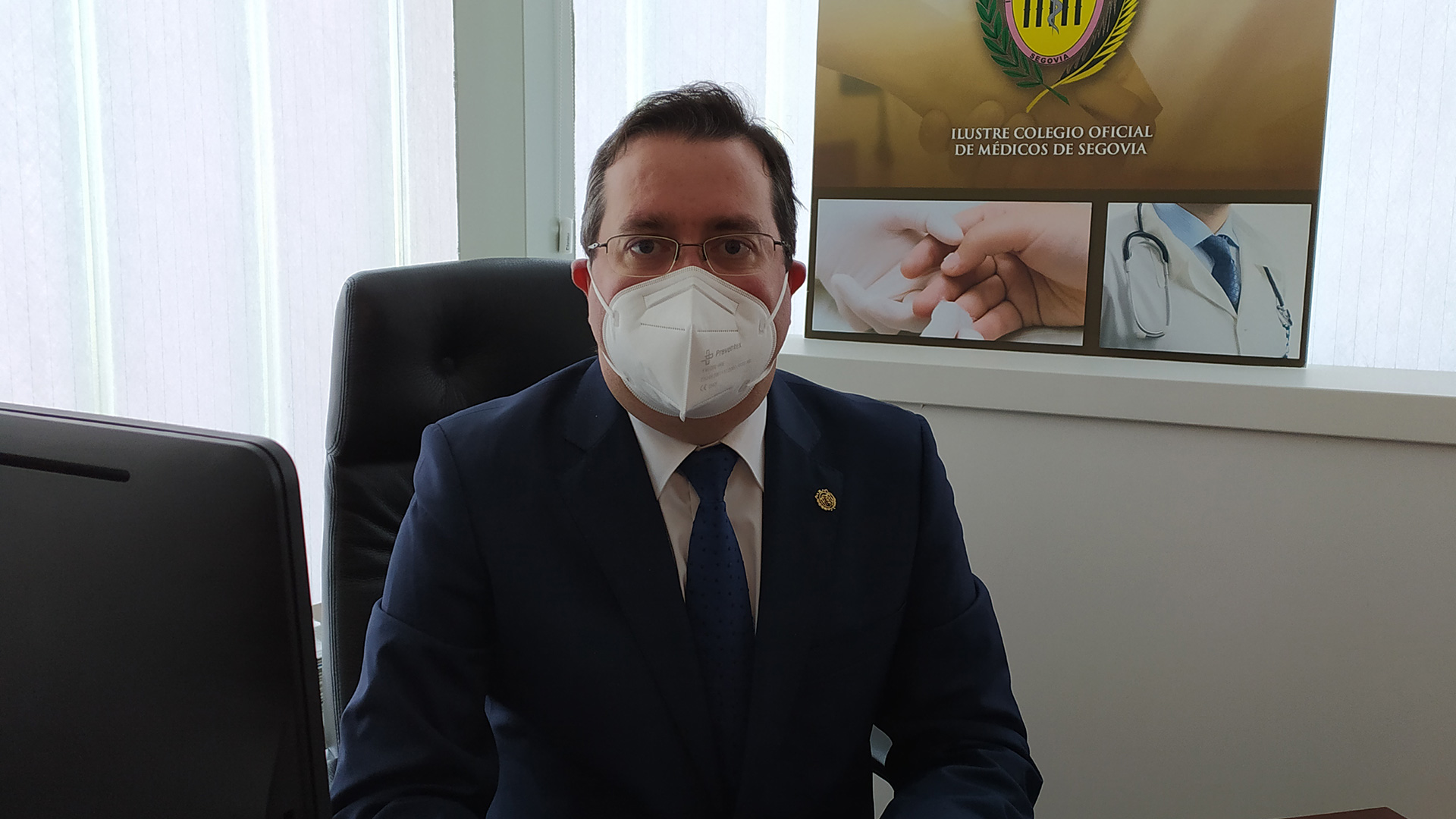 Graciliano Estrada, presidente del Colegio de Médicos de Segovia./ E. A.