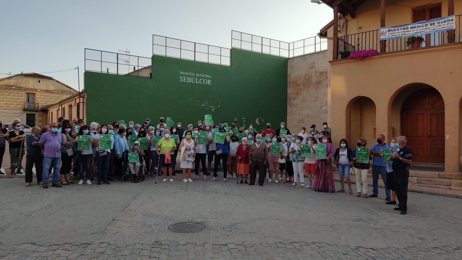 protesta por la sanidad rural en sebulcor
