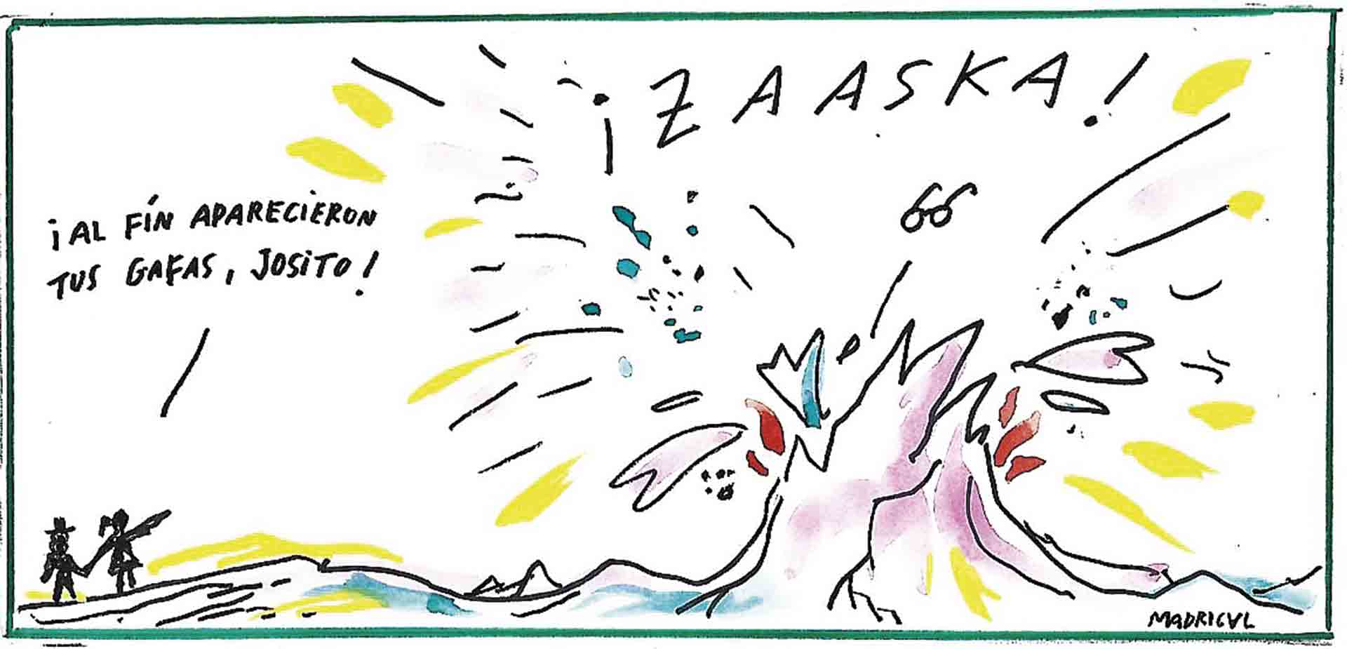 Gafas en el volcán