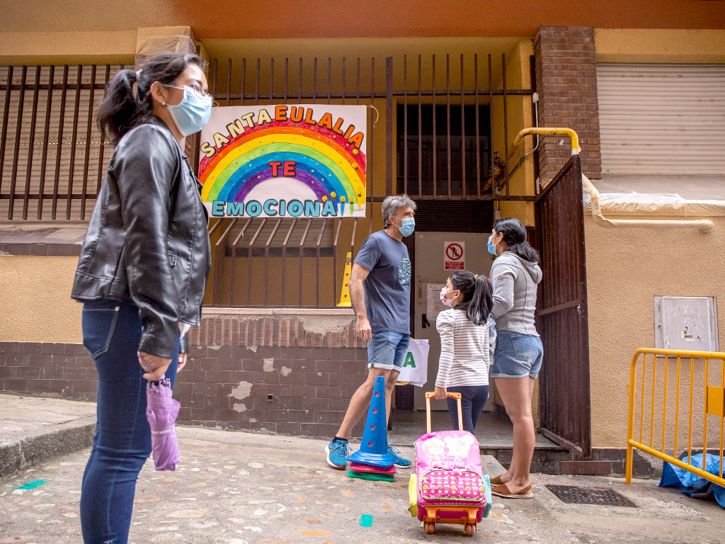 La normativa Covid marcará por tercer año el curso escolar. / NEREA LLORENTE