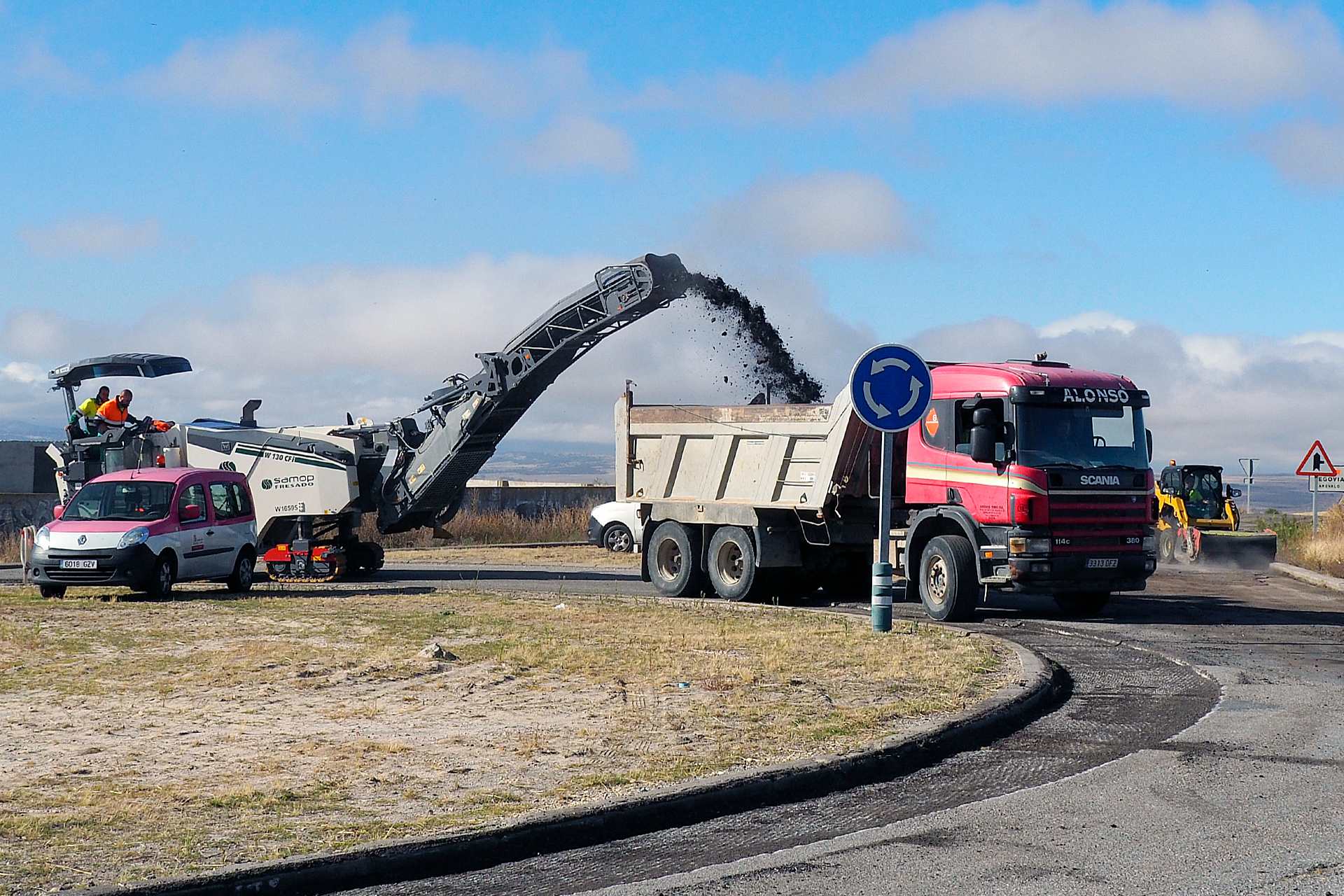 Carretera CL607 Zamarramala Obras KAM0278
