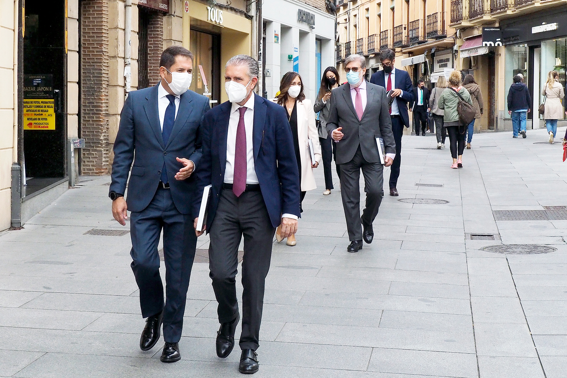 El presidente de Cepyme visitó ayer la Federación Empresarial Segoviana. / KAMARERO