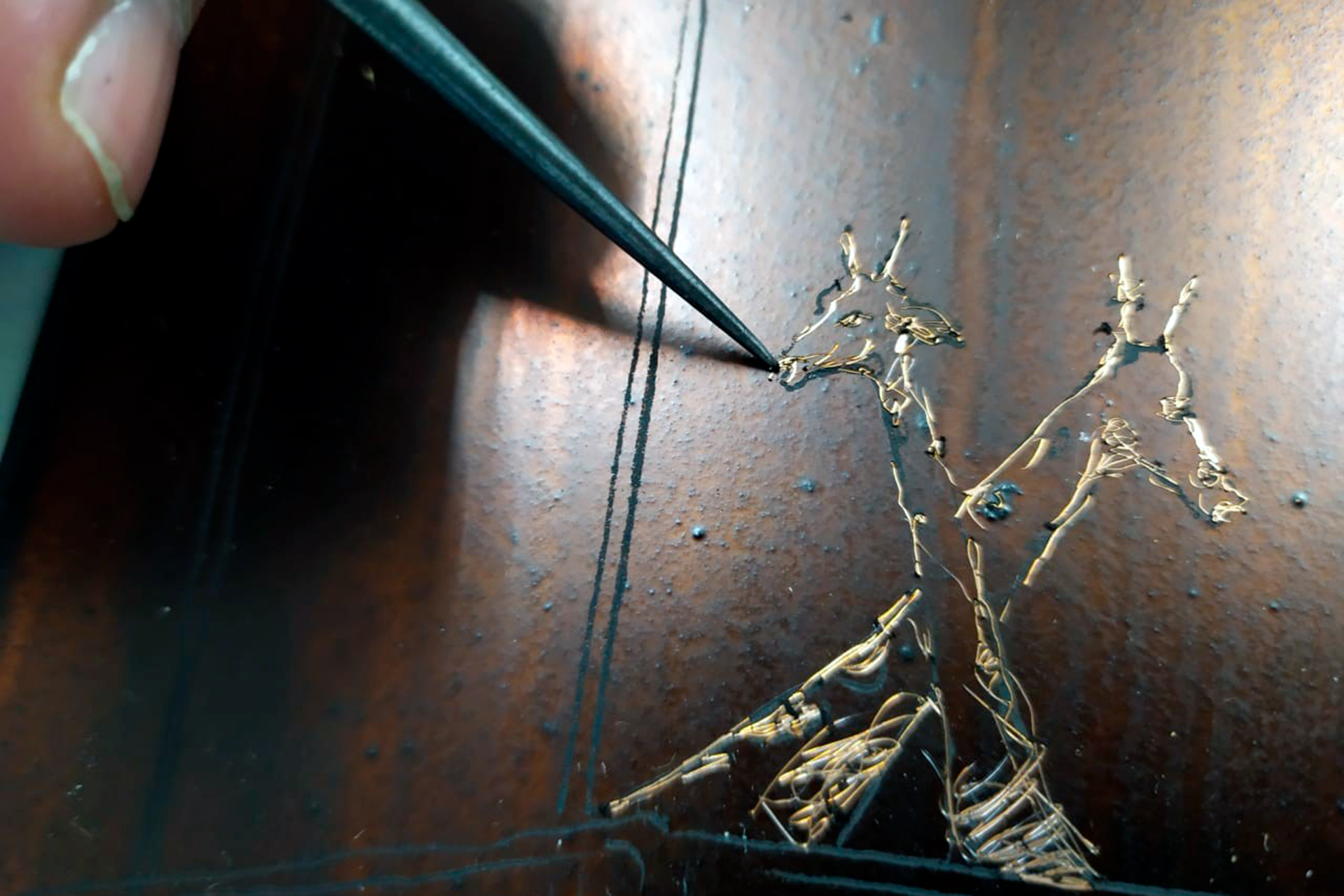 Plancha La Iglesia trasladada jirafas