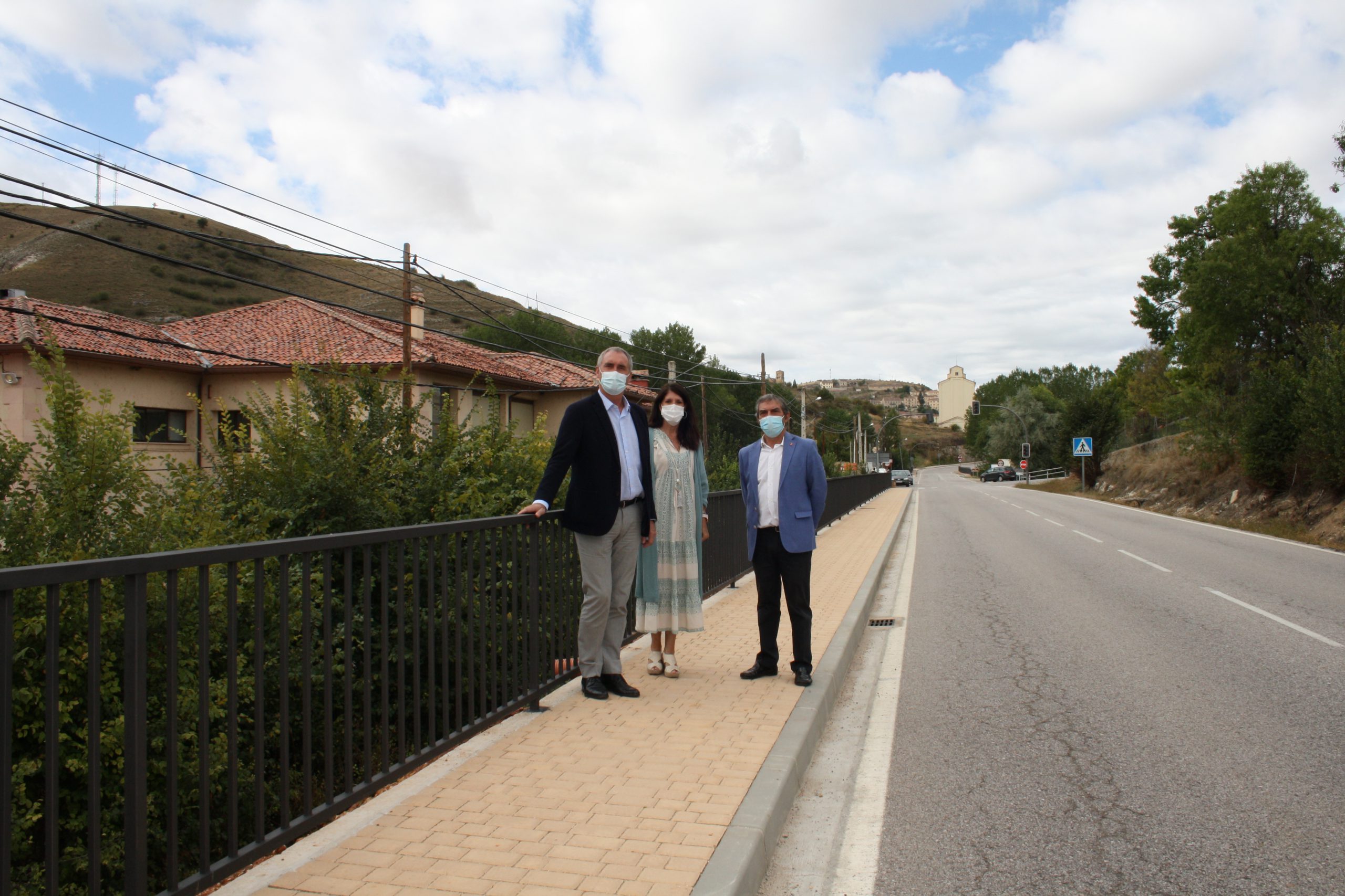 Visita obras aceras SG 232 Sepulveda