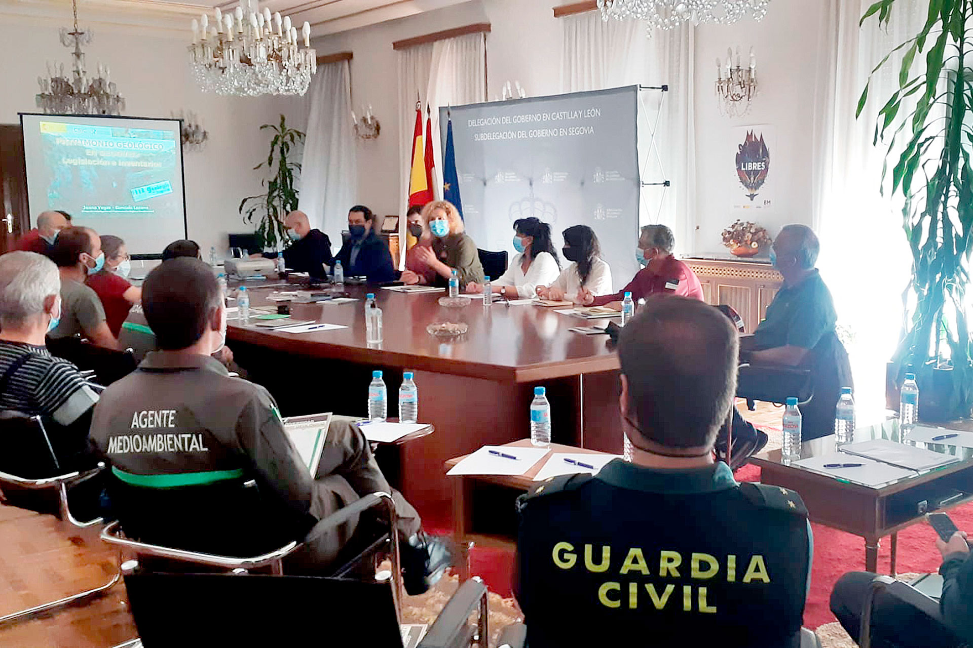 Asociacion Geologia de Segovia reunion en la Subdelegacion