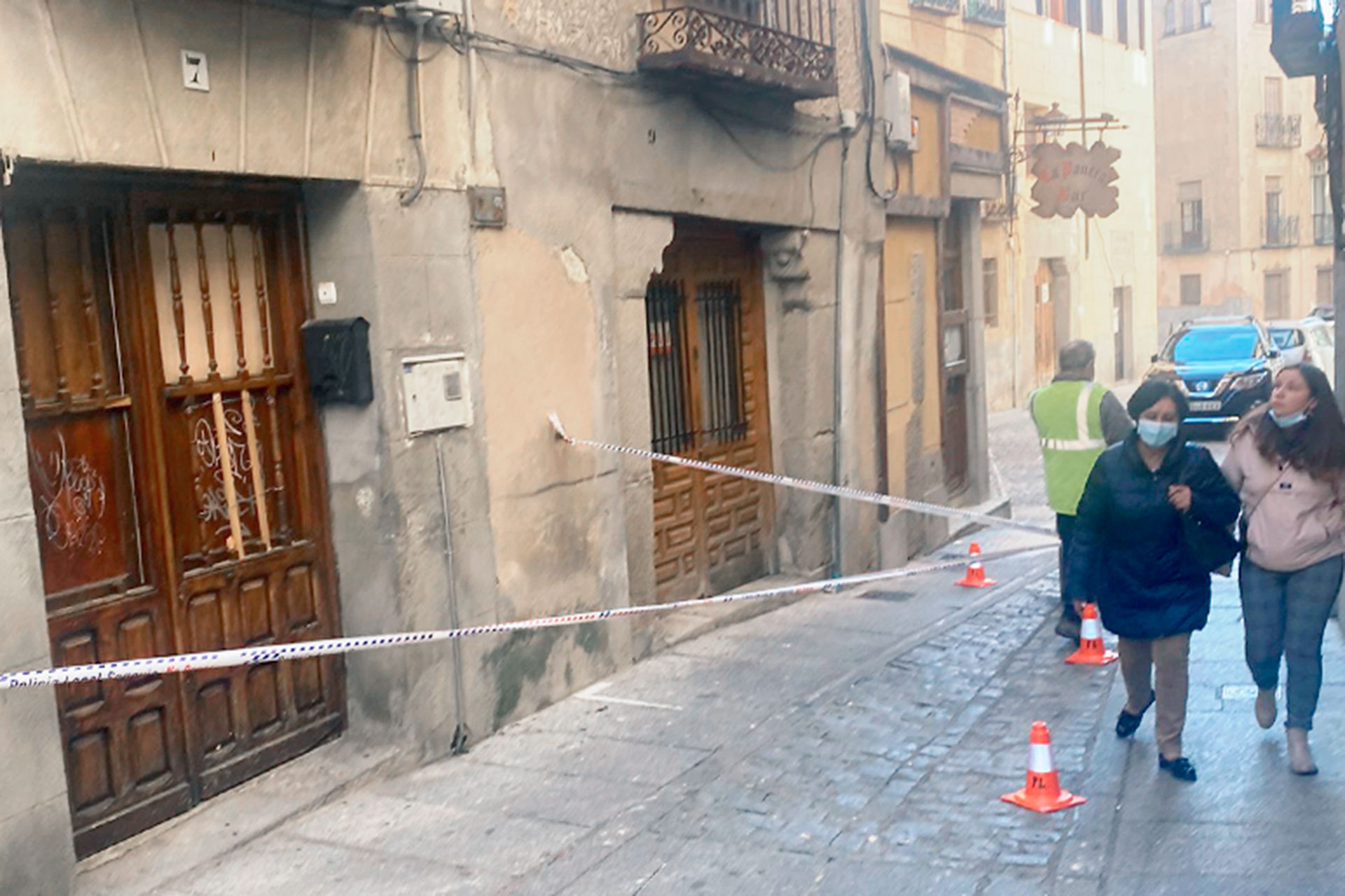 Calle Herreria Desprendimiento Edificio Grieta 15