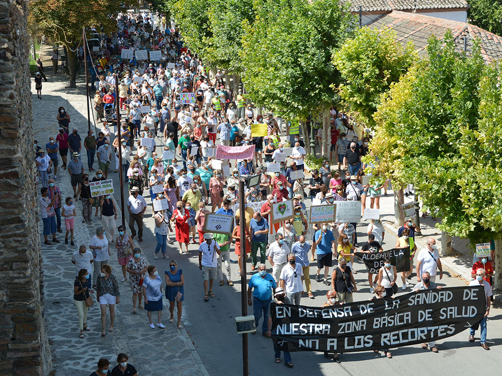 Manifestacion del pasado verano en Coca contra la reforma sanitaria