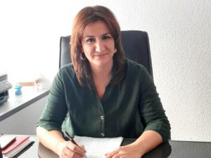 Sandra Cuevas en su despacho Sandra Cuevas en su despacho