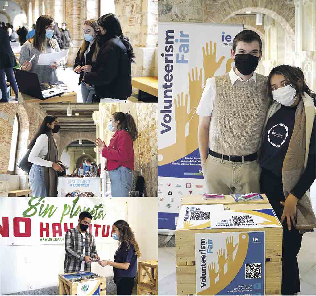 El objetivo de la feria es impulsar el impacto social y medioambiental de los alumnos con las ONGs segovianas. / Roberto Arribas
