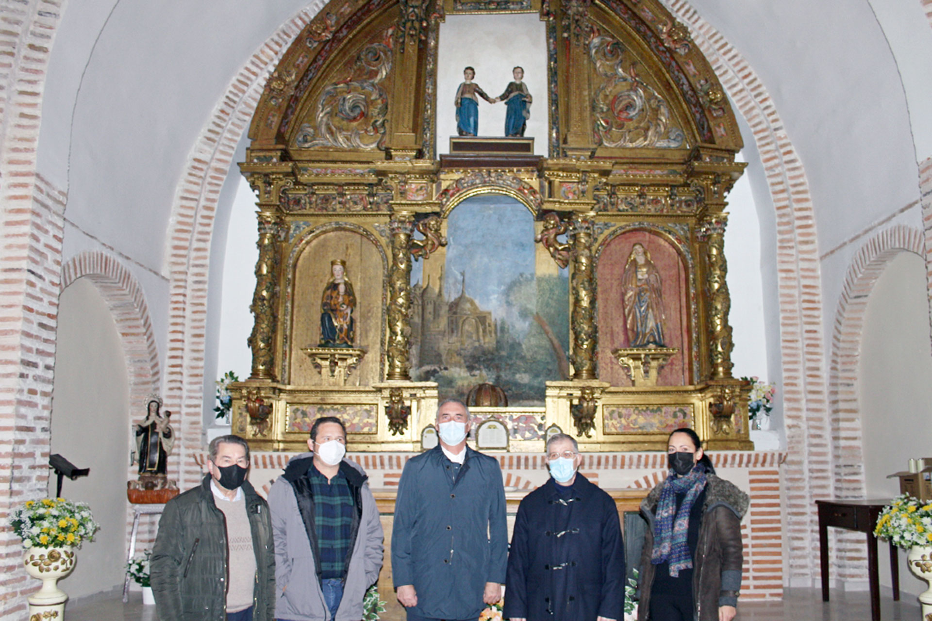 Navalmanzano junta Visita retablo ermita Santa Juliana