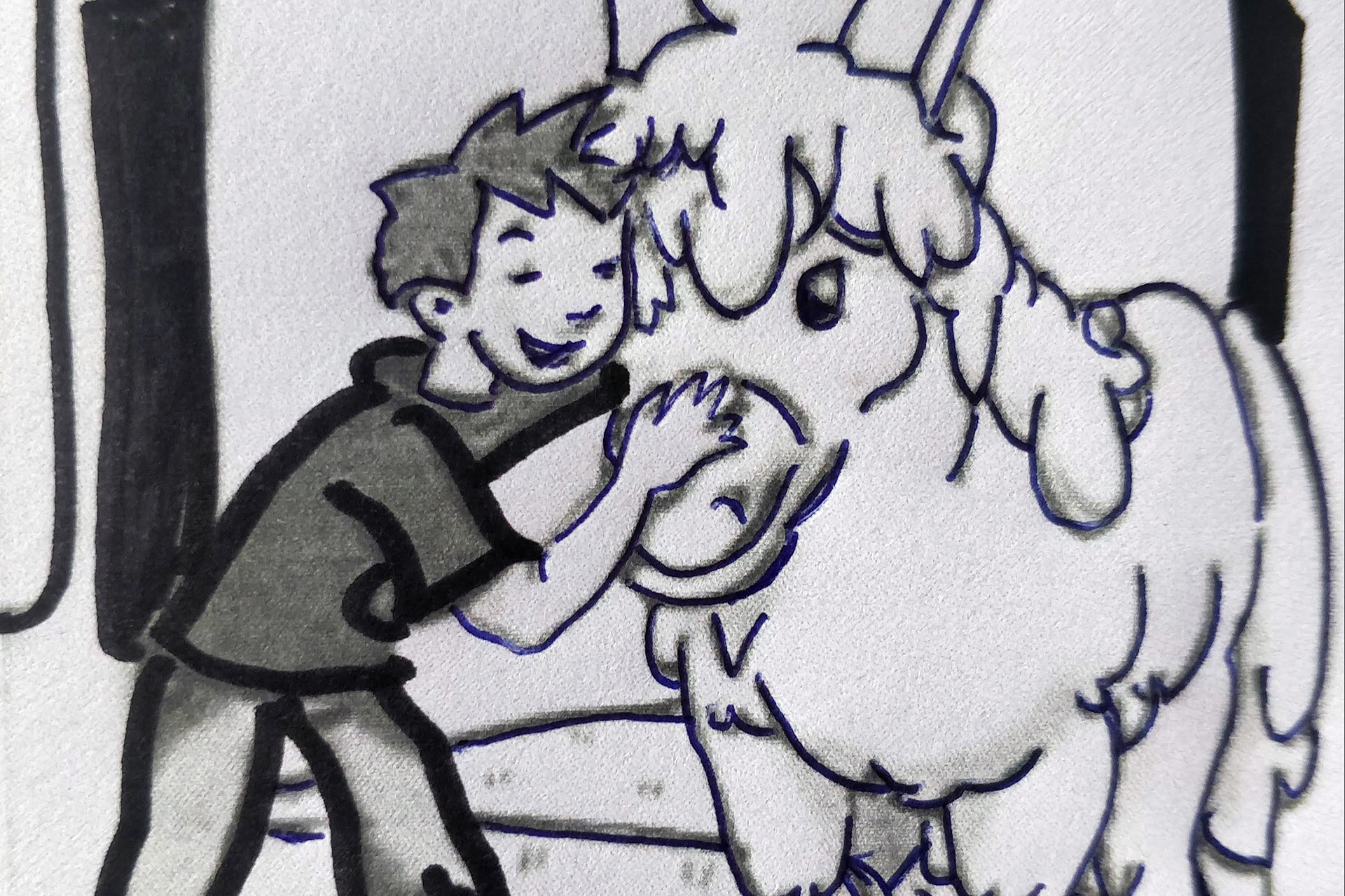 PLATERO BURRITO Y NINO