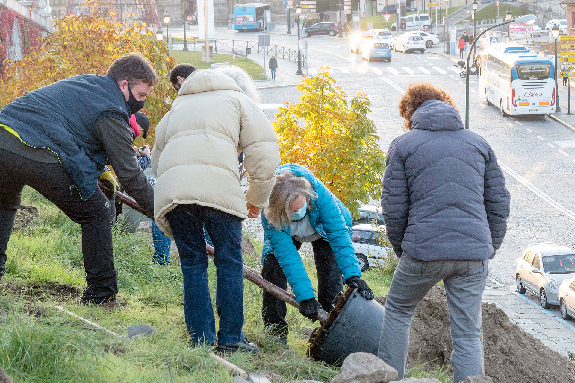 Via Roma Talud Plantacion Arboles KAM0655