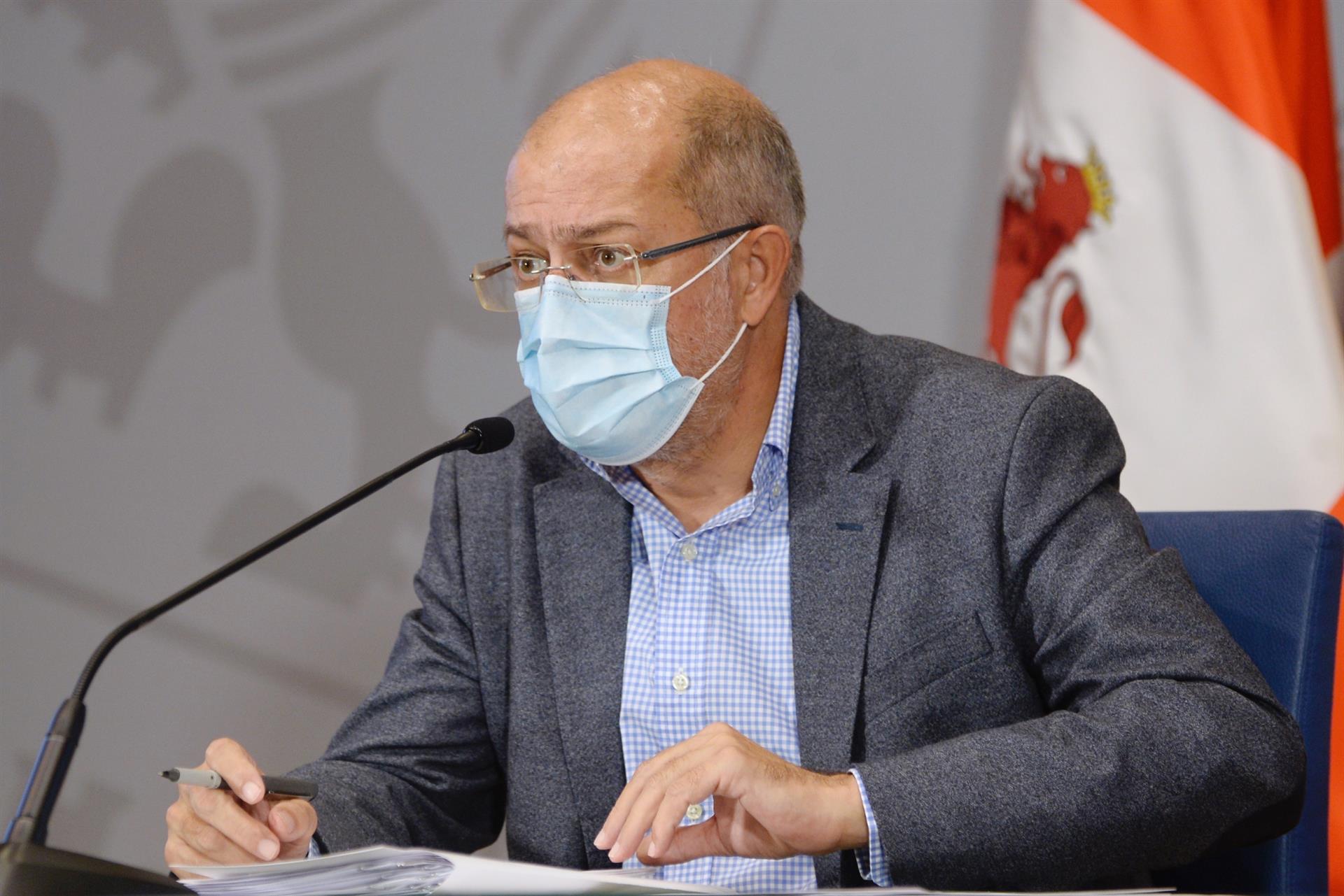 El vicepresidente de la Junta, Francisco Igea, comparece en rueda de prensa. EFE/ Nacho Gallego