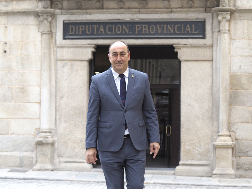 El presidente de la Diputación de Segovia, Miguel Ángel de Vicente. / NEREA LLORENTE