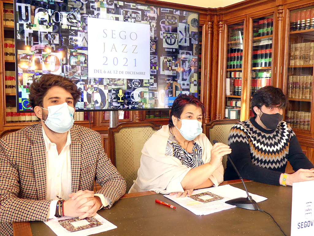 Clara Luquero y el coordinador de Segojazz Antonio Garcia