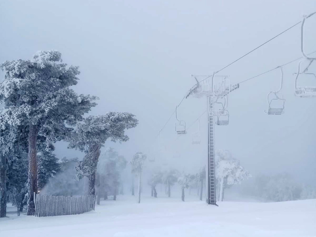 Navacerrada descarta la apertura este fin de semana por las fuertes rachas de viento 1 Estacion Navacerrada