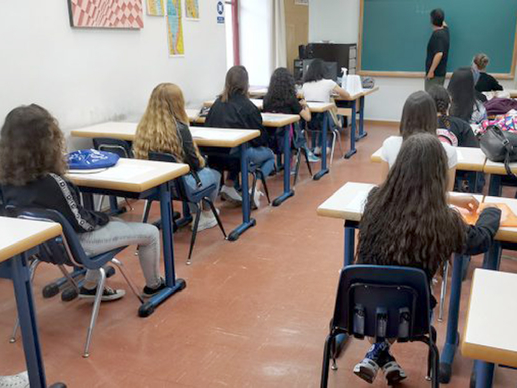 Vista de una de las aulas de la Esuela de la Casa de los Picos