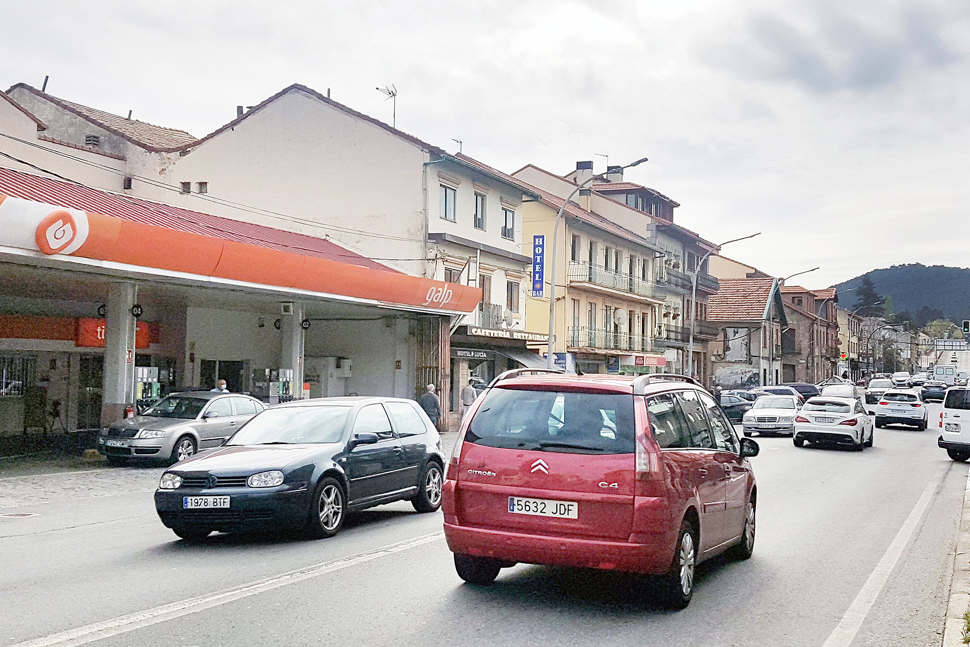 el espinar San Rafael Travesia Trafico