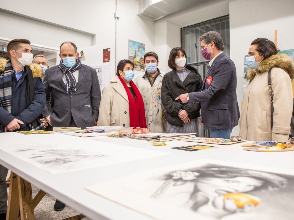 La Cárcel_Segovia Centro de Creación acogió un acto público electoral del PSOE. / NEREA LLORENTE