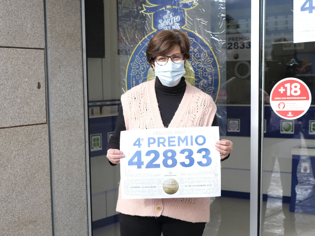 María José Muñoz, de la administración de loterías de El Espinar. / JOSÉ REDONDO