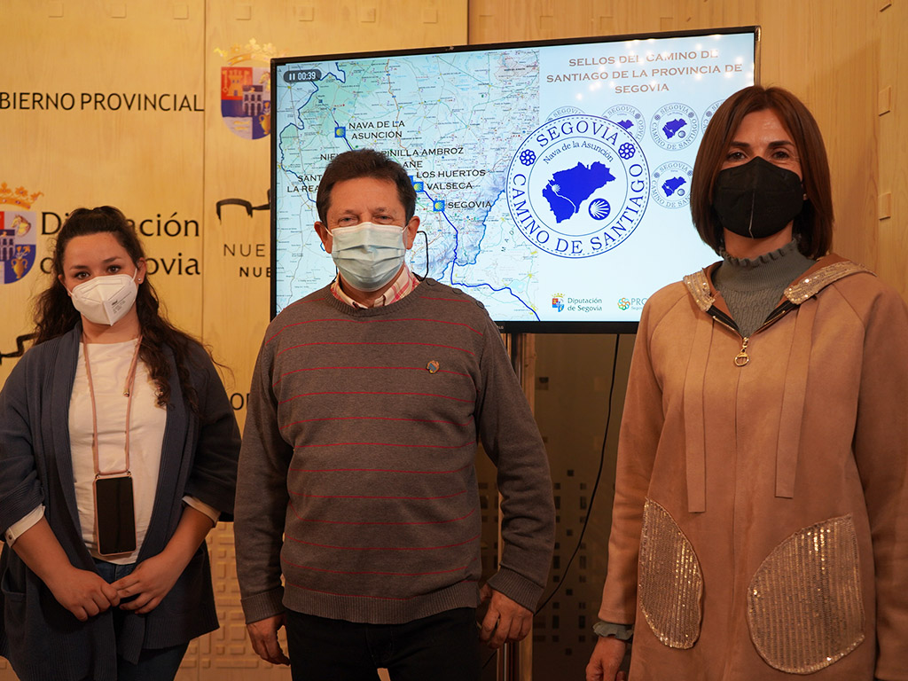 Presentación del sello del tramo segoviano del Camino de Santiago. / EL ADELANTADO