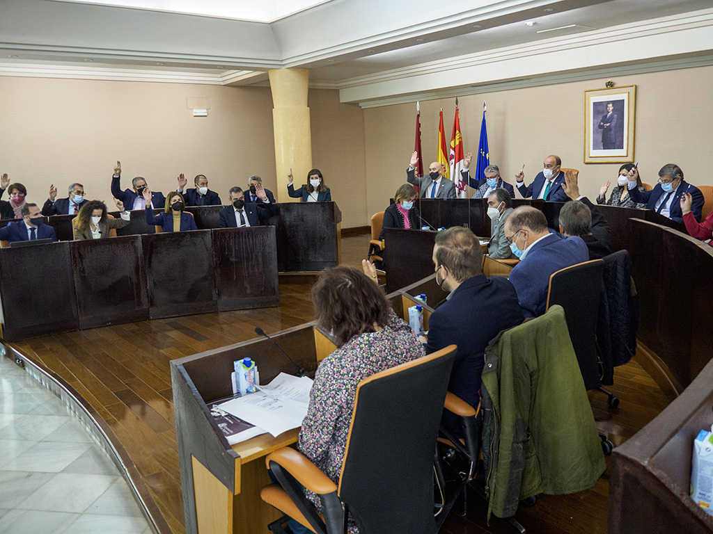 Votación en el pleno de la Diputación de Segovia. / KAMARERO