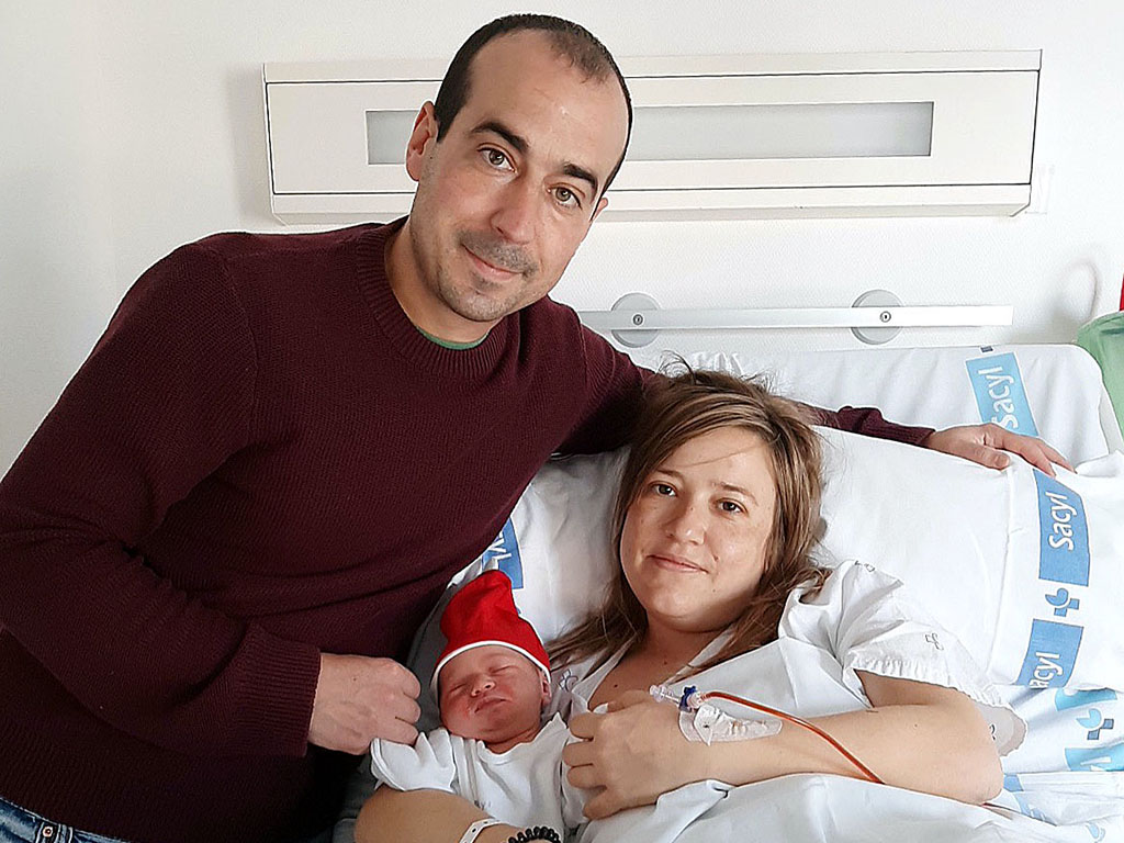 Adriana, la primera bebé nacida en la provincia de Burgos. /ICAL