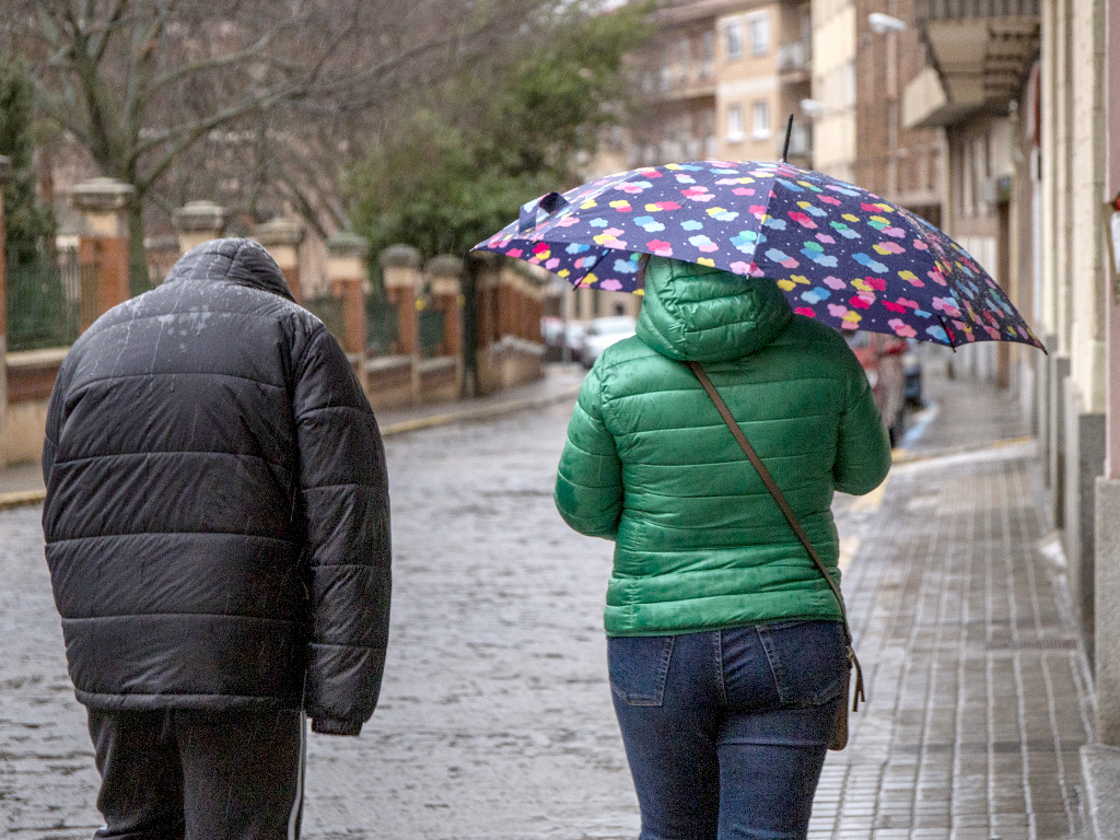 El cambio brusco en el tiempo se hizo notorio ayer y se agudizará hoy, día de Cabalgatas. / NEREA LLORENTE