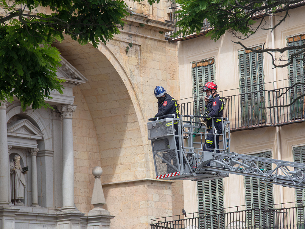 Bomberos de Segovia, en una intervención el pasado junio. / Nerea LLorente