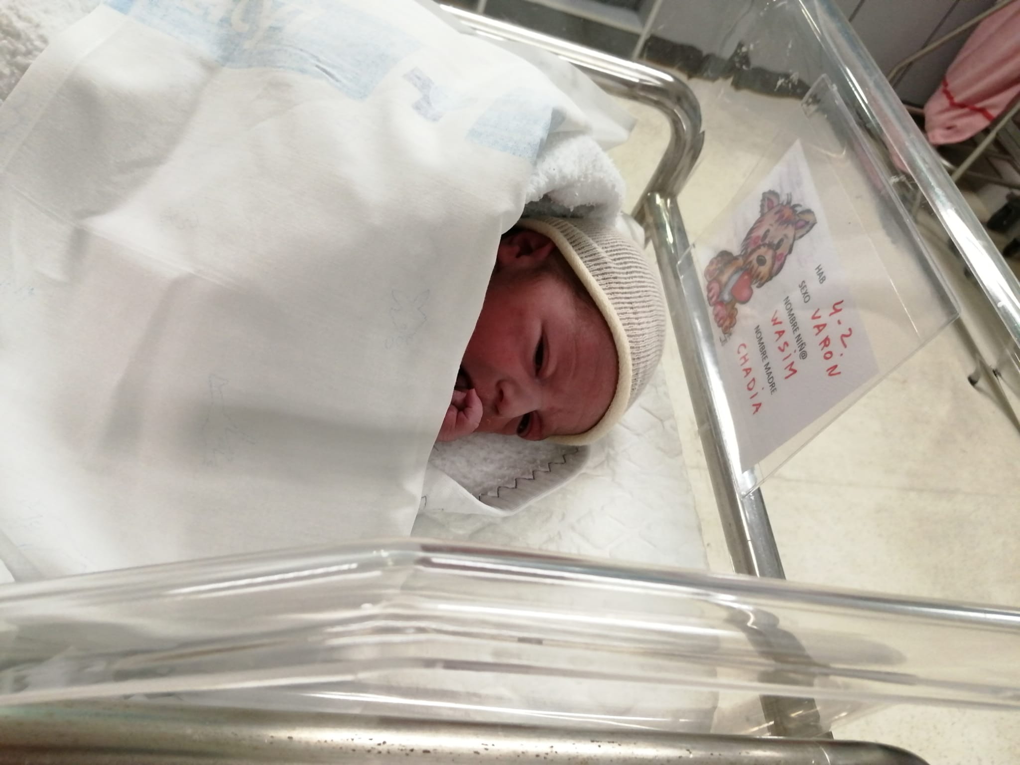 Wasim, primer bebé del 2022 nacido en el Hospital General de Segovia. / EL ADELANTADO