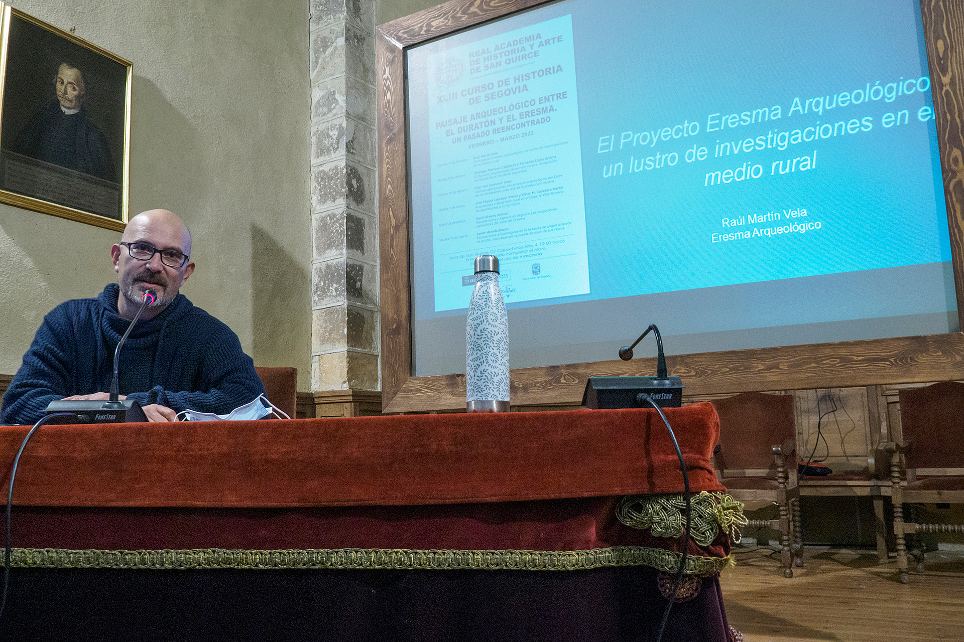 Raúl Martín Vela, en la Academia de San Quirce. / KAMARERO